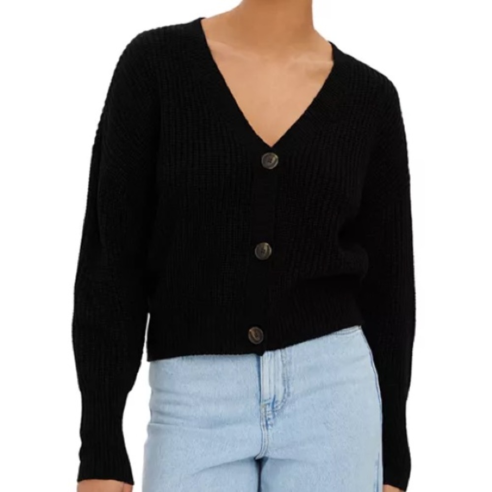Vero Moda Lea Cardigan - black size medium - like new!